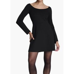 SPANX | Dresses | New Spanx Denim Seamed Shift Dress In Blue | Poshmark